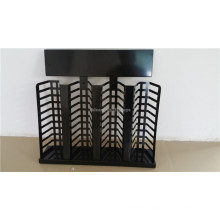 Black Metal Stone Showroom Counter Top Display Furniture 40 Pieces Granite Tile Display Rack